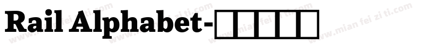 Rail Alphabet字体转换